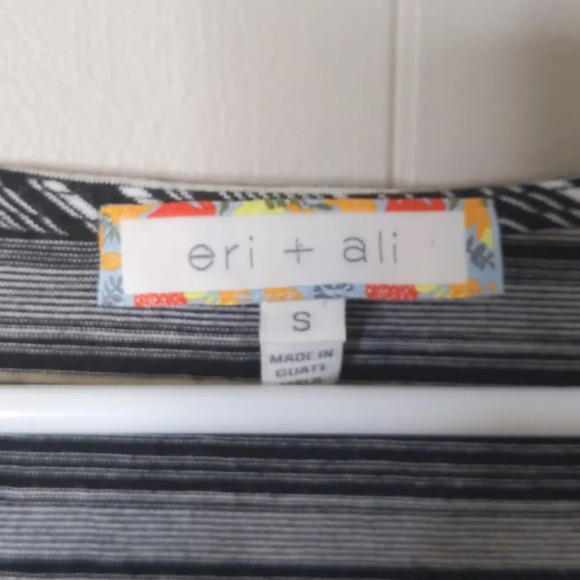 Anthro Eri + Ali Cara Striped Cold Shoulder Tee - Picture 3 of 6